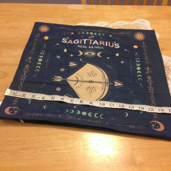 NWOT humorous astrology pillow cover for Sagittarius - Picture 3 of 5